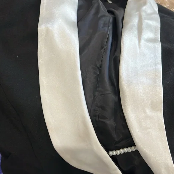 Atoir Mira Blazer Dress in Black & Cream